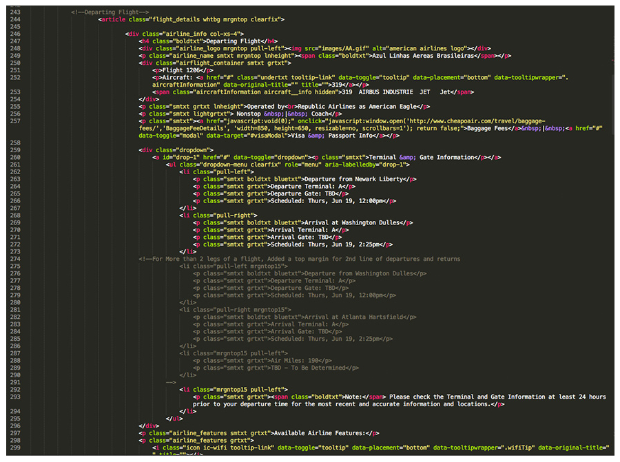 confirmation page prototype html code