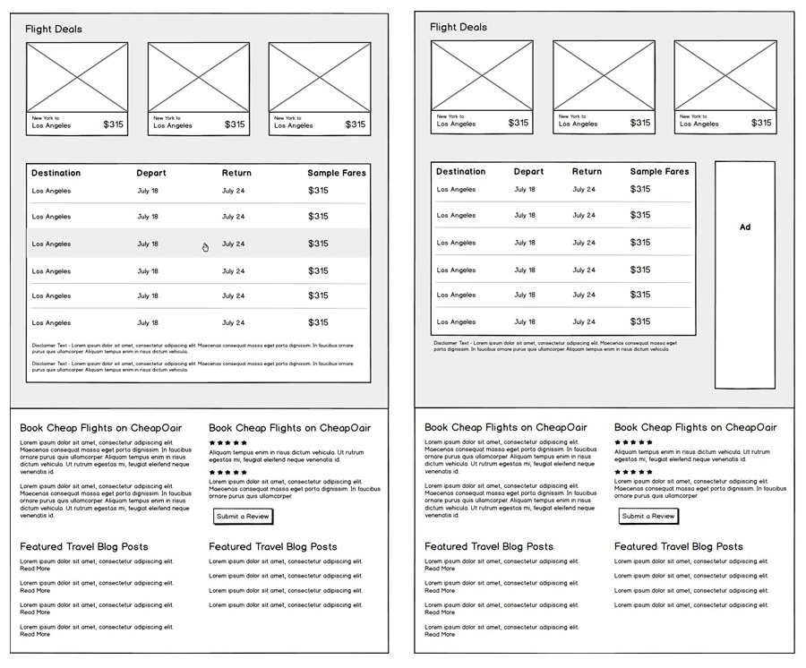 north shore wireframes