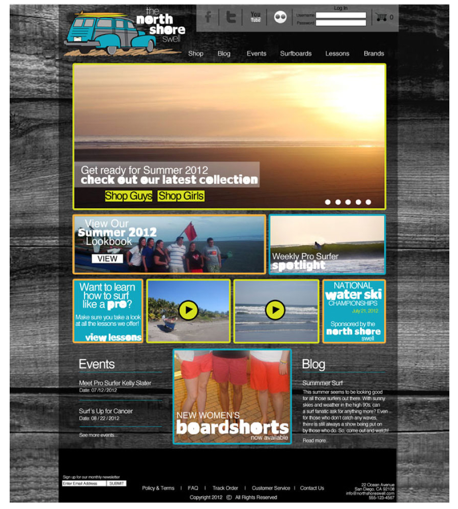 north shore wireframes