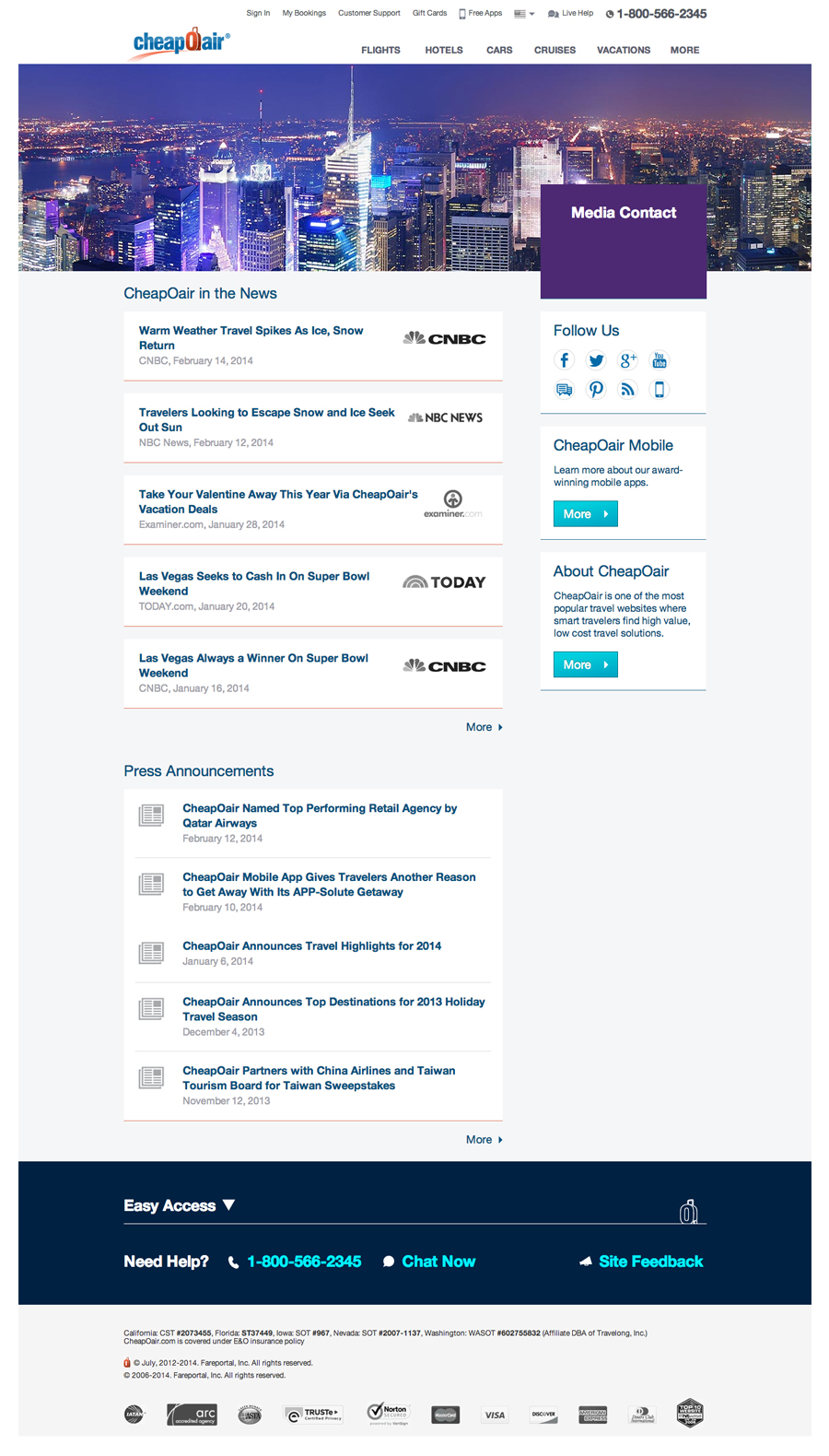 press page visual design